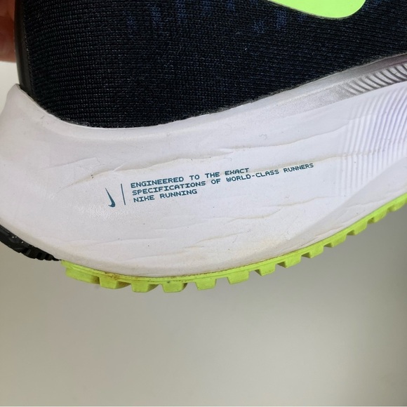 Nike Air Zoom Pegasus 37 Running Shoes Black/Valerian/Blue/Ghost Green Sz 7.5 - Picture 9 of 16